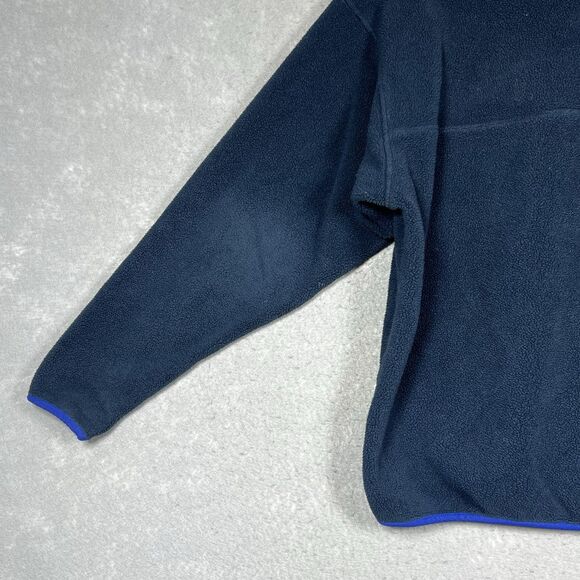 Patagonia Synchilla Sweatshirt Mens Medium Blue Snap Fleece 1/4 Pullover Outdoor - Picture 10 of 11